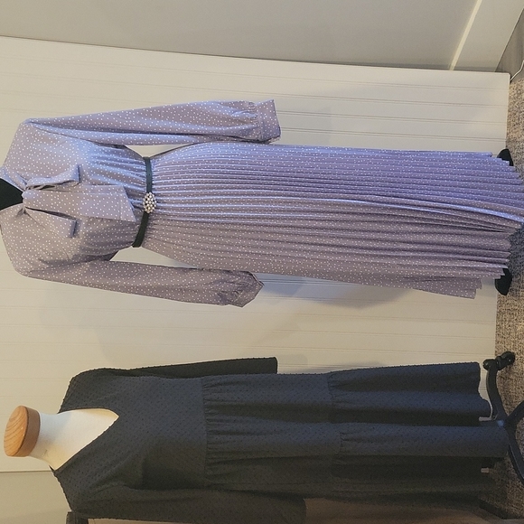 SHEIN Dresses & Skirts - Purple Maxi Polka Dot Dress ‼️NO Belt‼️